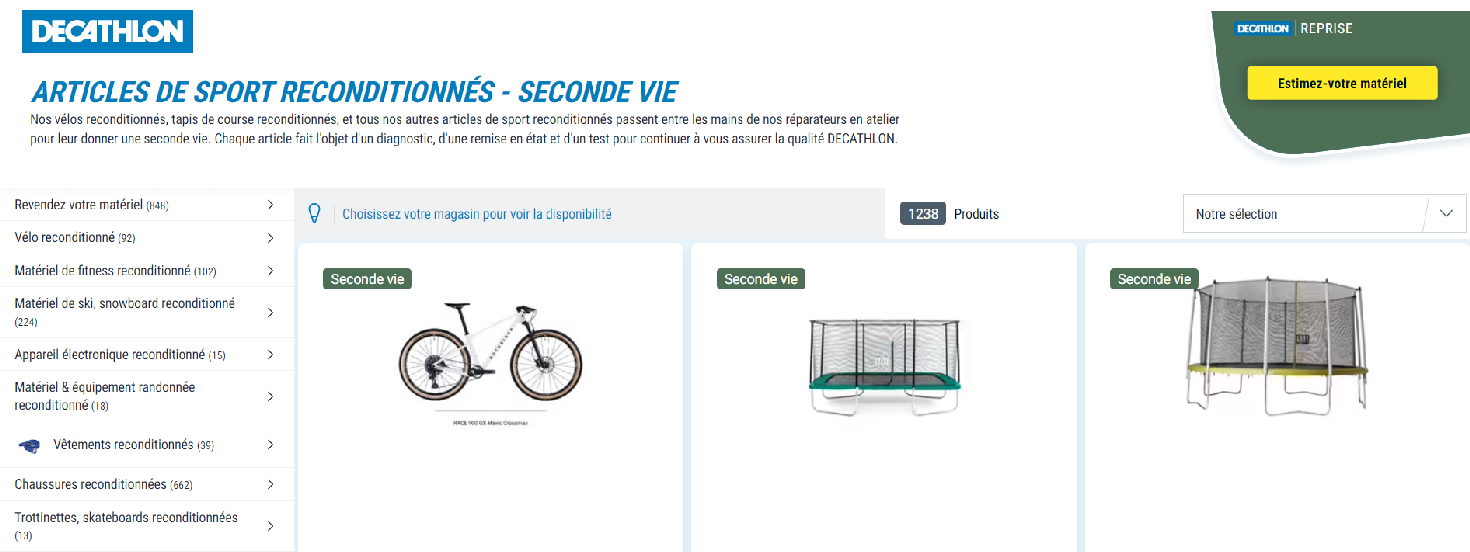 Avis Sur Seconde Vie Les Articles De Sport Reconditionn s Par D cathlon